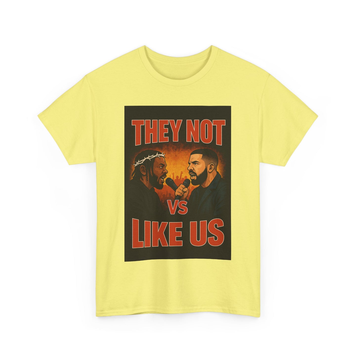 Unisex Graphic Tee - They Not Vs Like Us, Funny T-Shirt, Hip Hop Style, Gift for Music Lovers, Casual Wear, Streetwear