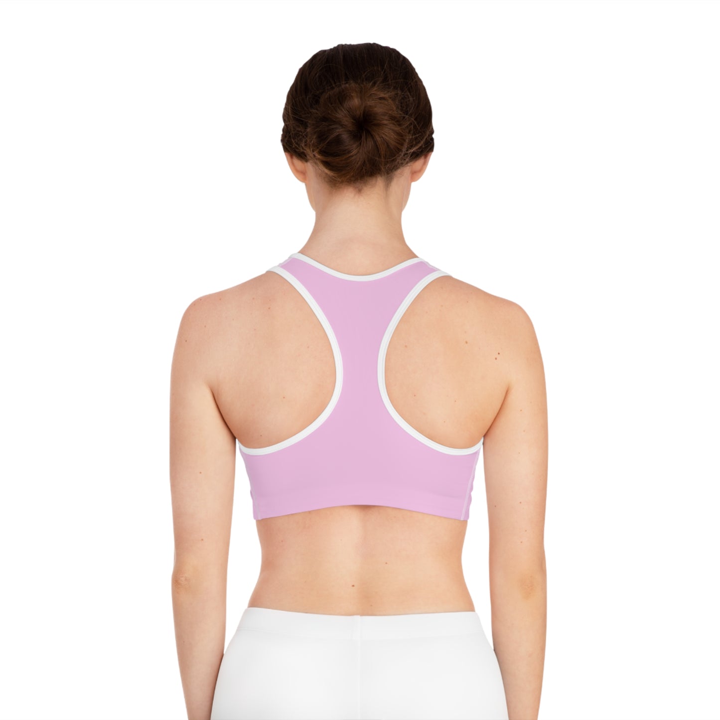 Stylish Pink Sports Bra for Fitness Enthusiasts, Workout Apparel, Activewear, Gym Clothing, Gift for Her
