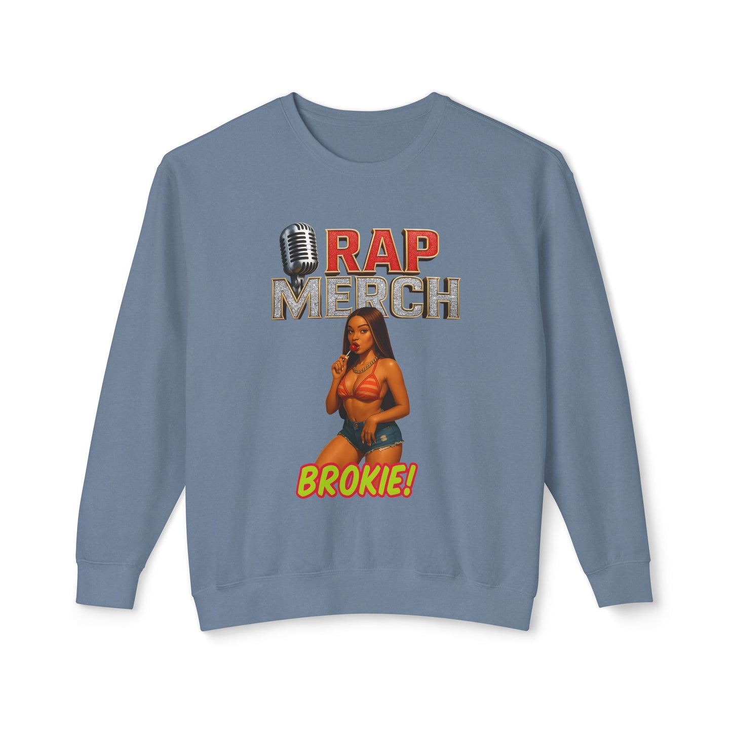 Rap Merch Unisex Crewneck Sweatshirt, Hip-Hop Apparel, Music Merchandise, Trendy Gift, Casual Wear
