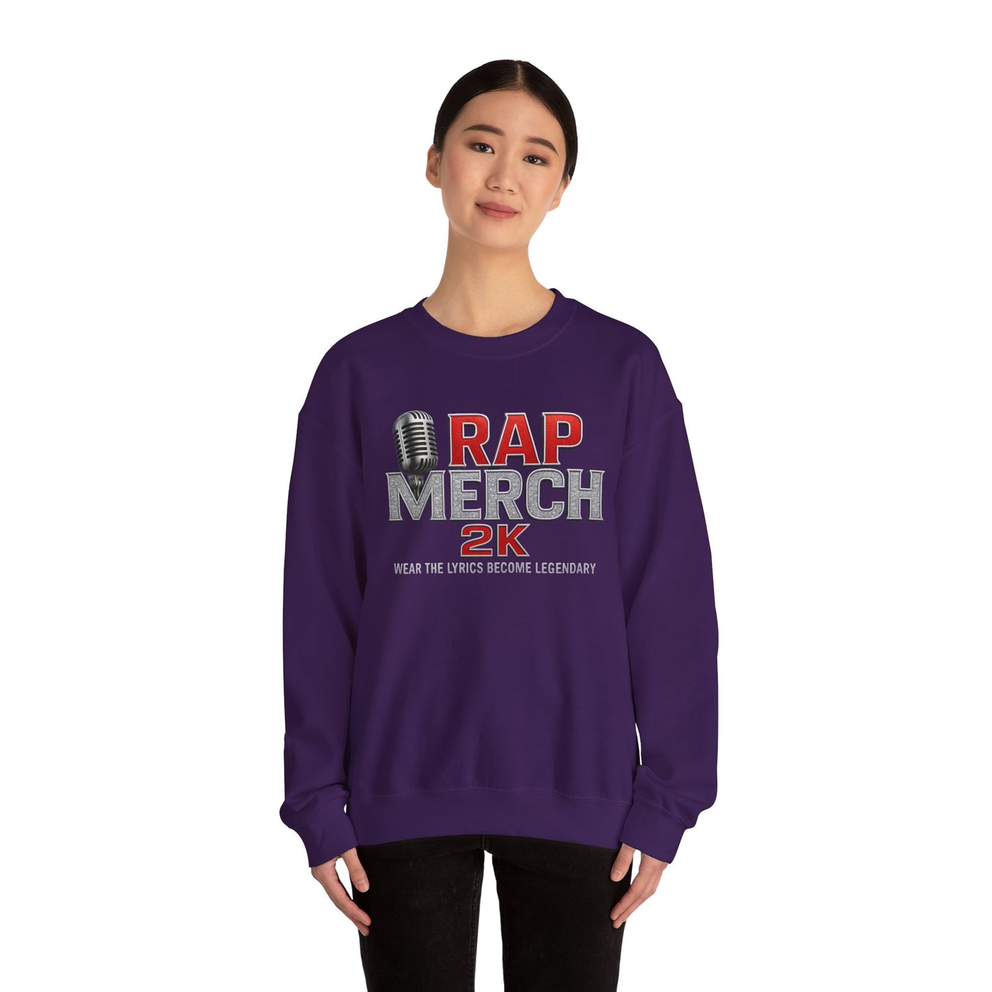 Rap Merchandise Crewneck Sweatshirt, Hip Hop Apparel, Streetwear Gift, Music Lover Sweater, Casual Unisex Sweatshirt