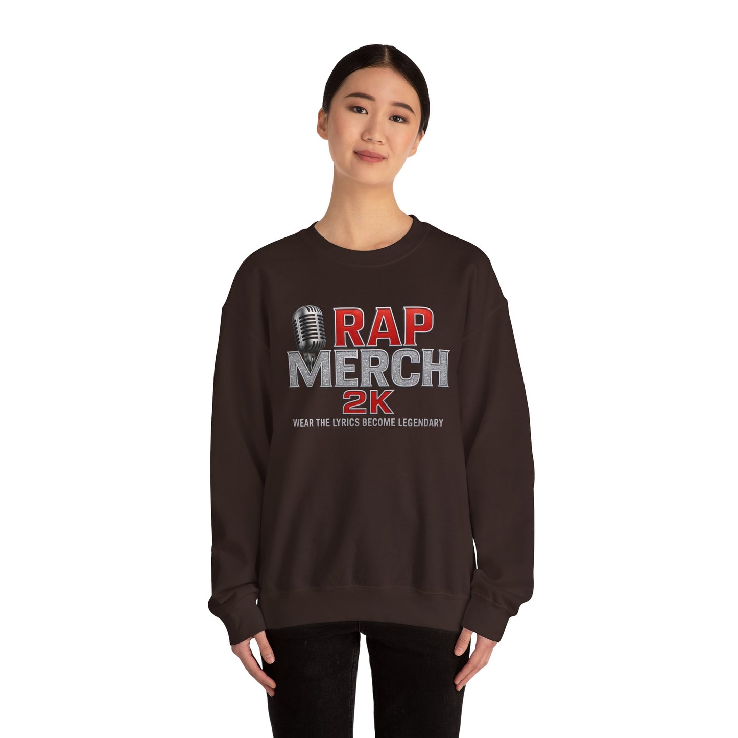 Rap Merchandise Crewneck Sweatshirt, Hip Hop Apparel, Streetwear Gift, Music Lover Sweater, Casual Unisex Sweatshirt