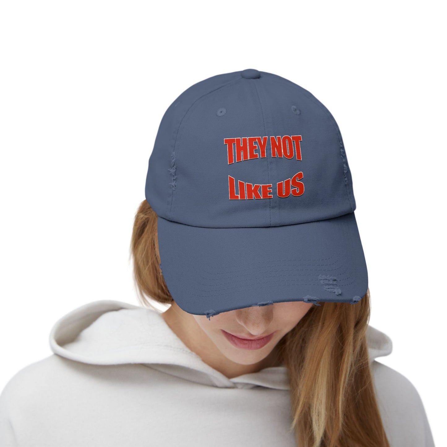 “Unisex Distressed Cap Bold Statement Streetwear Hat