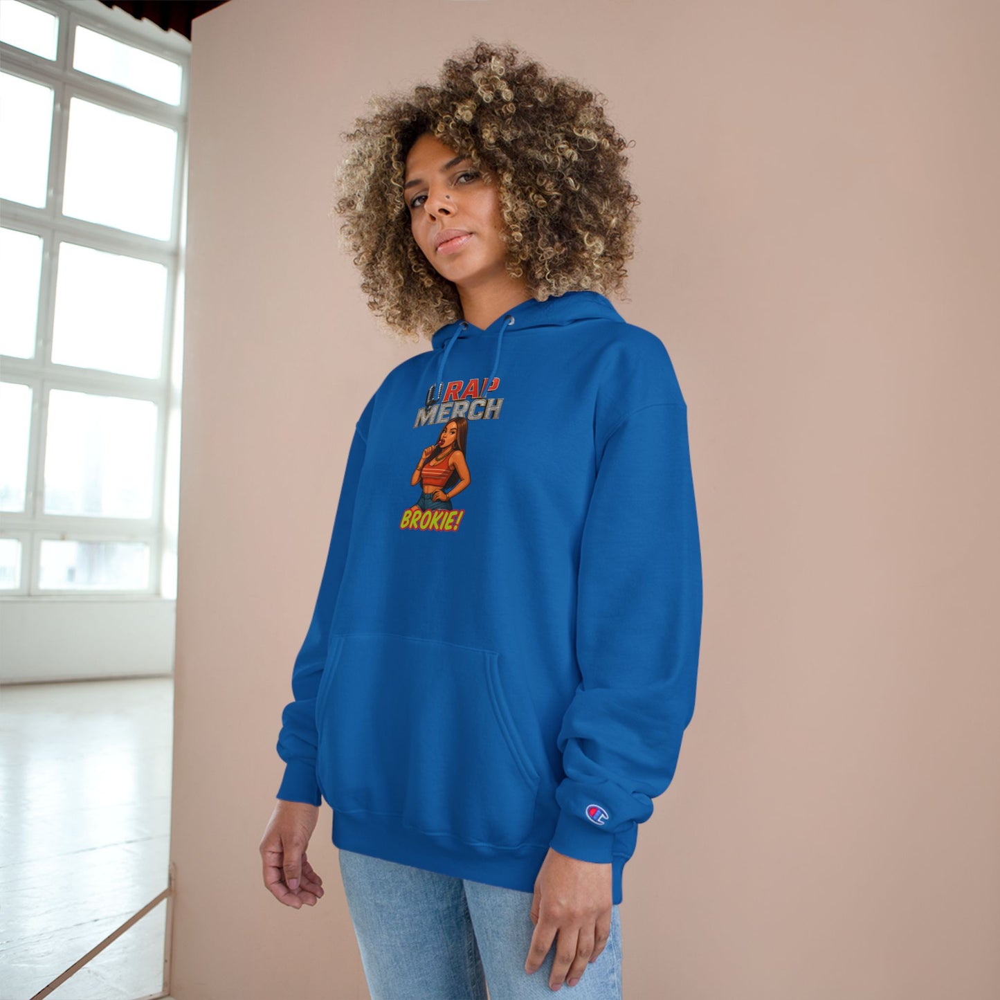 Rap Merch Champion Hoodie - Hip Hop Apparel, Cozy Streetwear, Music Lover Gift, Casual Style, Trendy Outfit