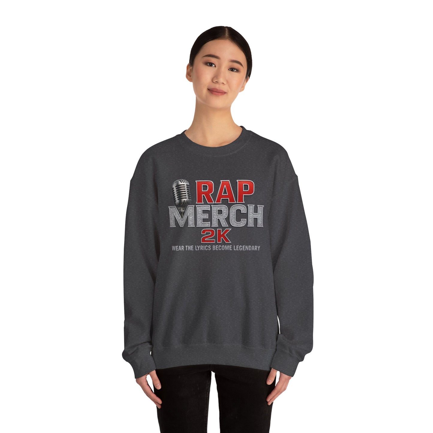 Rap Merchandise Crewneck Sweatshirt, Hip Hop Apparel, Streetwear Gift, Music Lover Sweater, Casual Unisex Sweatshirt