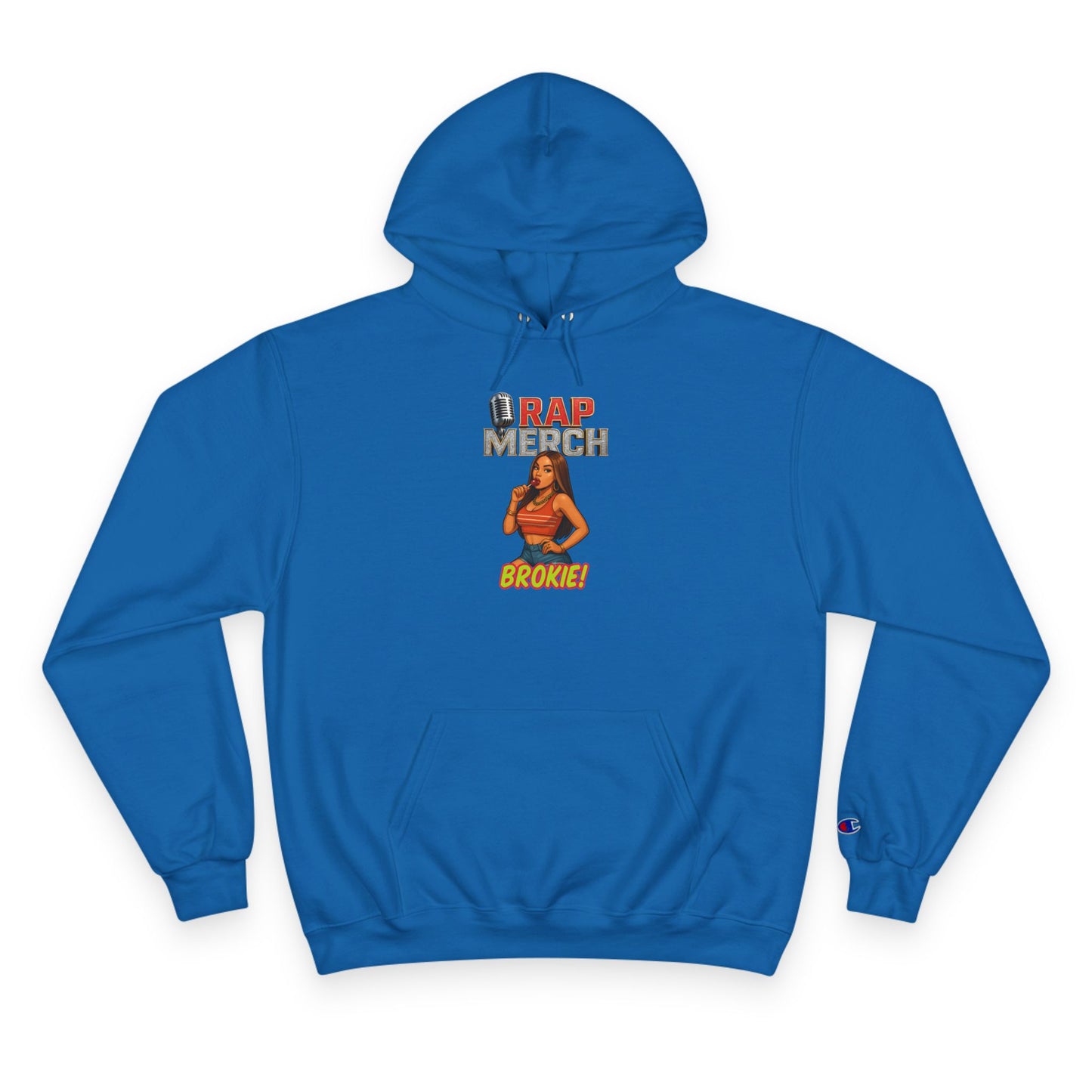 Rap Merch Champion Hoodie - Hip Hop Apparel, Cozy Streetwear, Music Lover Gift, Casual Style, Trendy Outfit