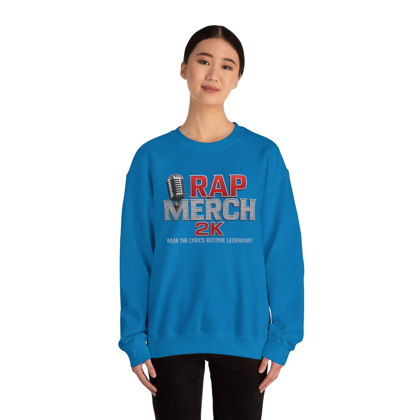 Rap Merchandise Crewneck Sweatshirt, Hip Hop Apparel, Streetwear Gift, Music Lover Sweater, Casual Unisex Sweatshirt