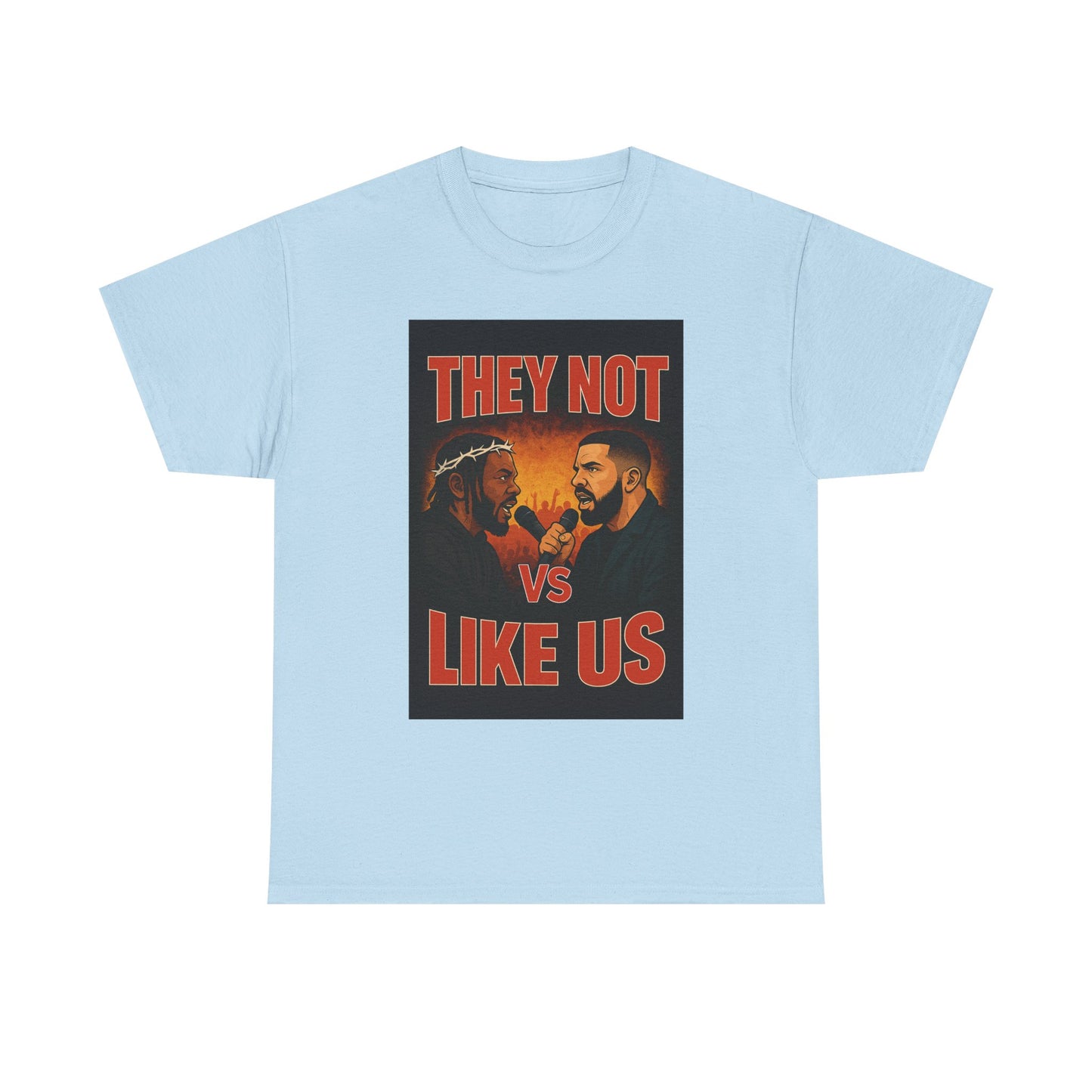 Unisex Graphic Tee - They Not Vs Like Us, Funny T-Shirt, Hip Hop Style, Gift for Music Lovers, Casual Wear, Streetwear