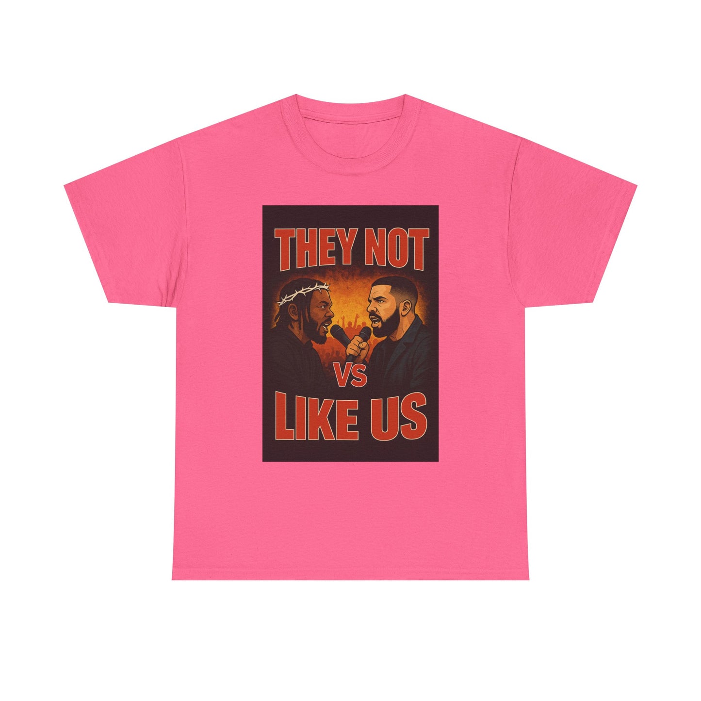 Unisex Graphic Tee - They Not Vs Like Us, Funny T-Shirt, Hip Hop Style, Gift for Music Lovers, Casual Wear, Streetwear