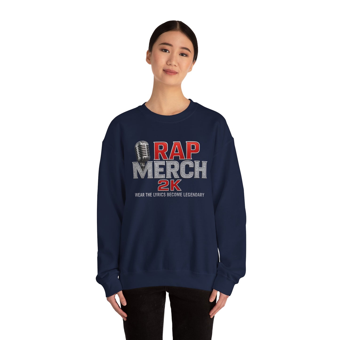 Rap Merchandise Crewneck Sweatshirt, Hip Hop Apparel, Streetwear Gift, Music Lover Sweater, Casual Unisex Sweatshirt