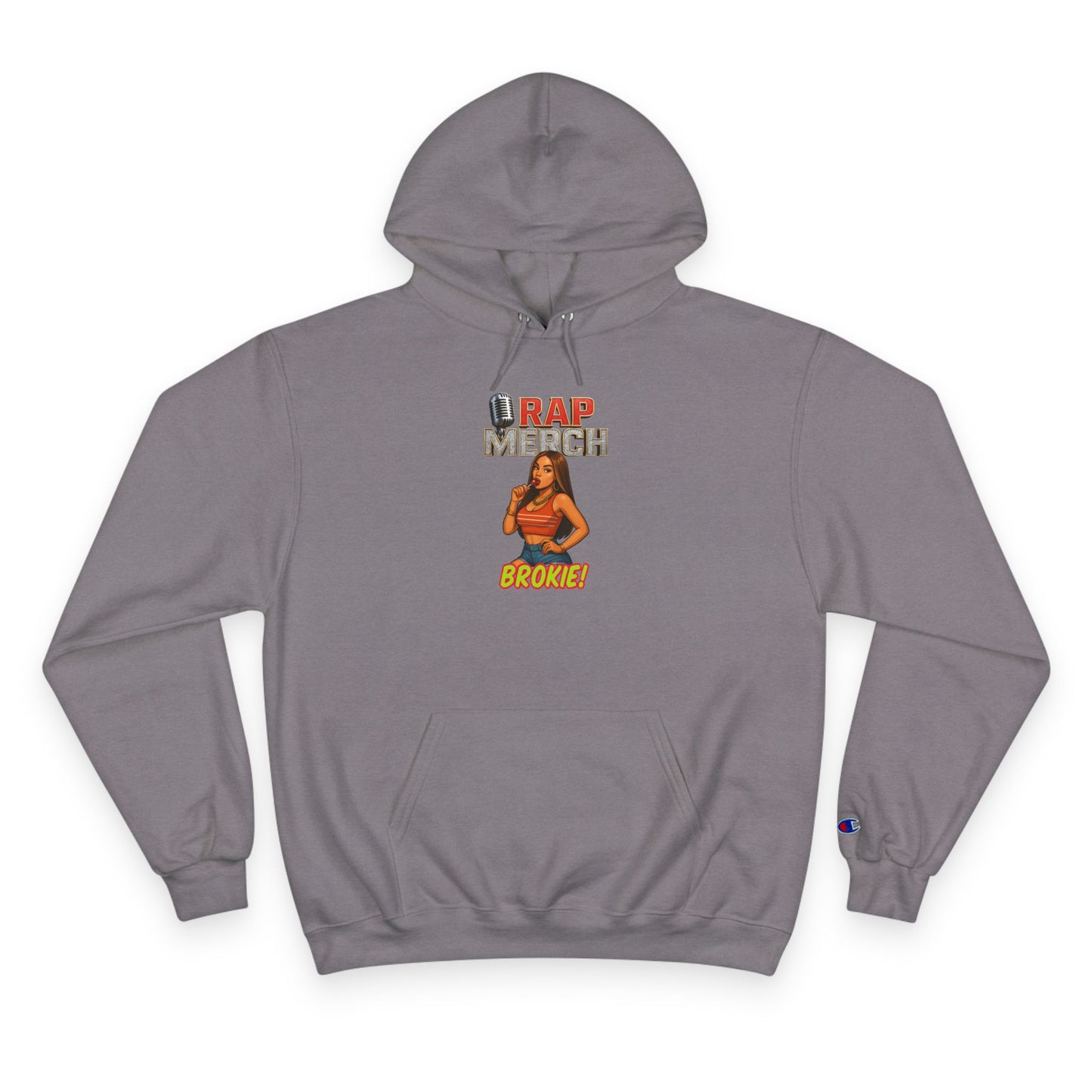 Rap Merch Champion Hoodie - Hip Hop Apparel, Cozy Streetwear, Music Lover Gift, Casual Style, Trendy Outfit