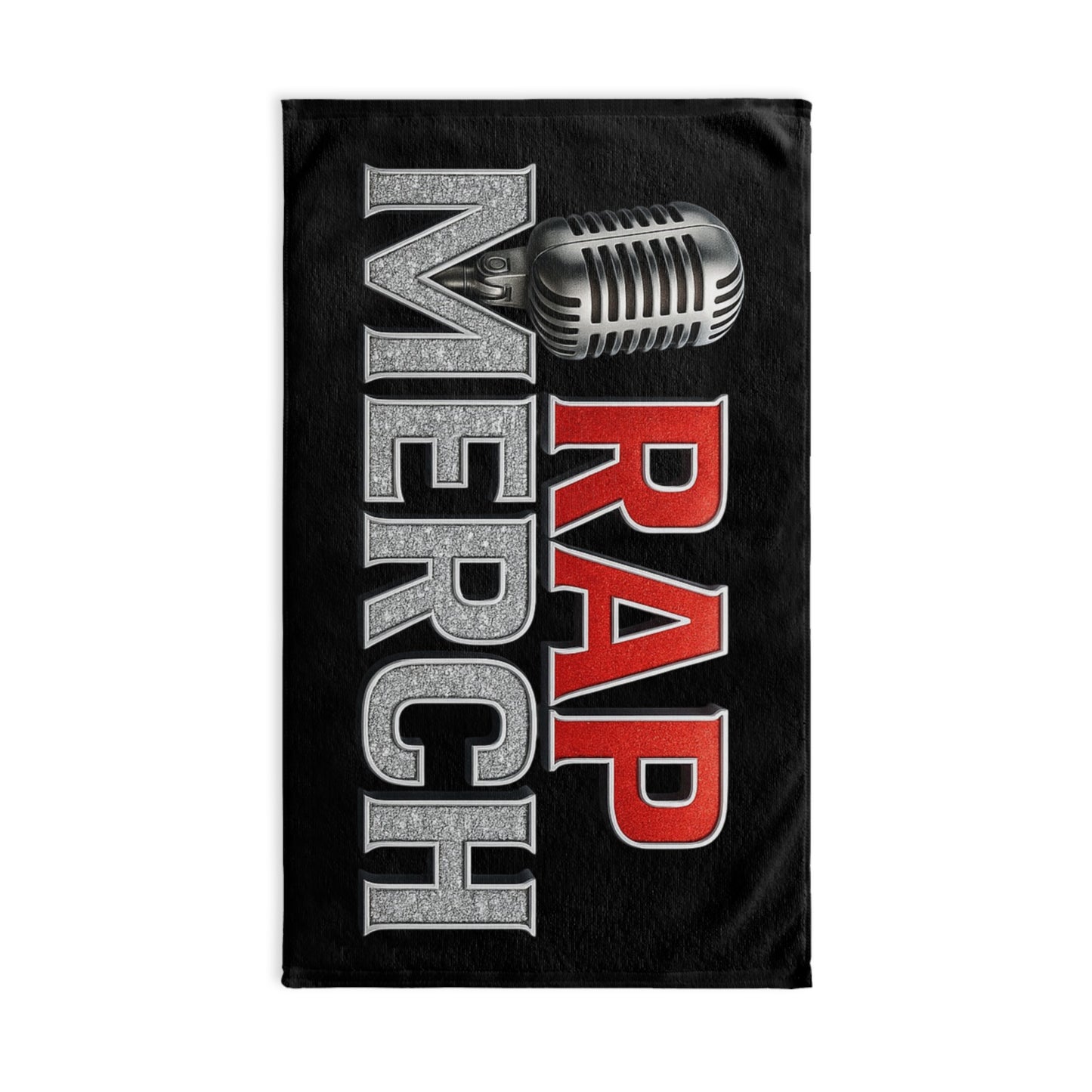 Rap Merch Microfiber Hand Towel, Hip-Hop Gift, Music Lovers Bathroom Decor, Unique Rapper Hand Towel, Stylish Gym Towel