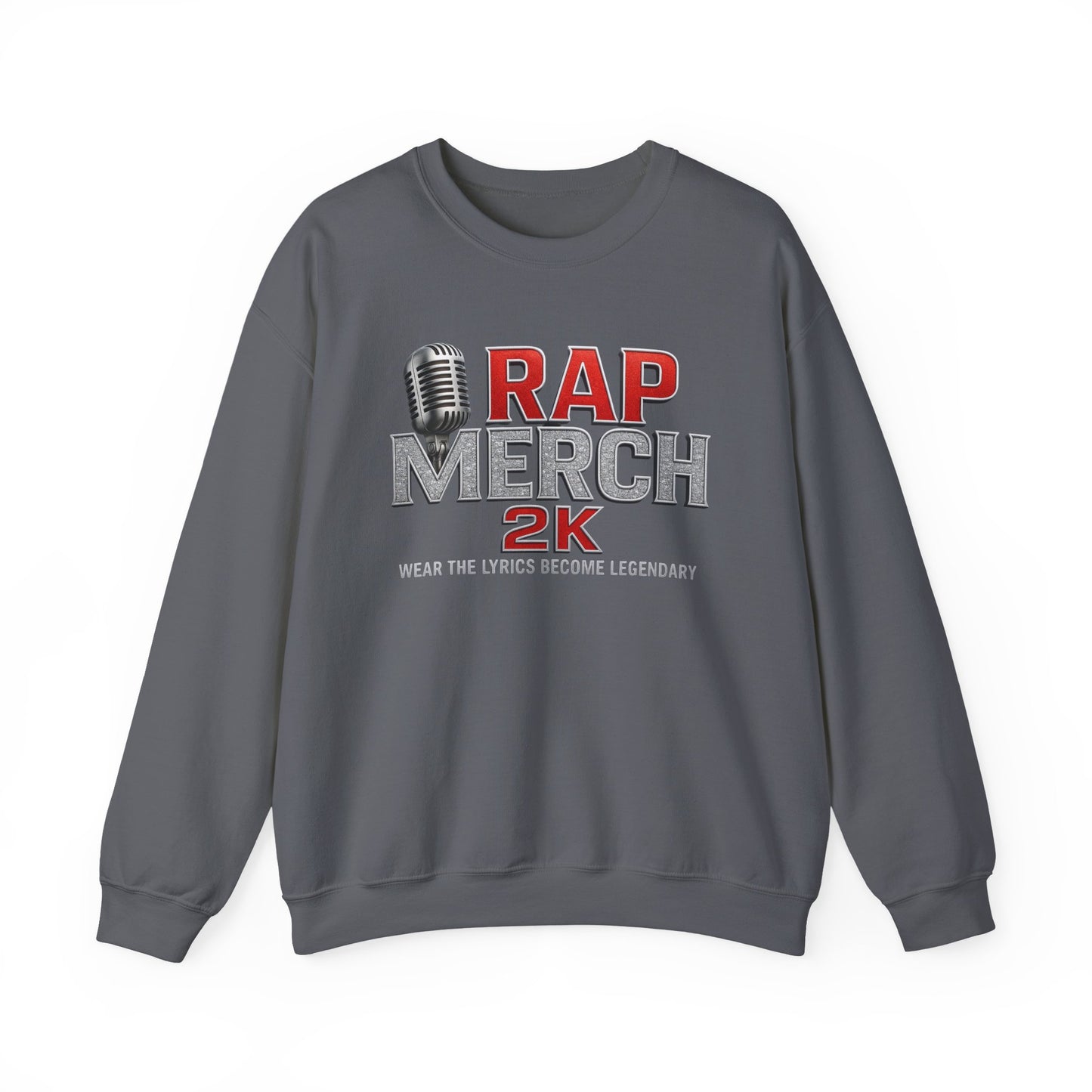Rap Merchandise Crewneck Sweatshirt, Hip Hop Apparel, Streetwear Gift, Music Lover Sweater, Casual Unisex Sweatshirt