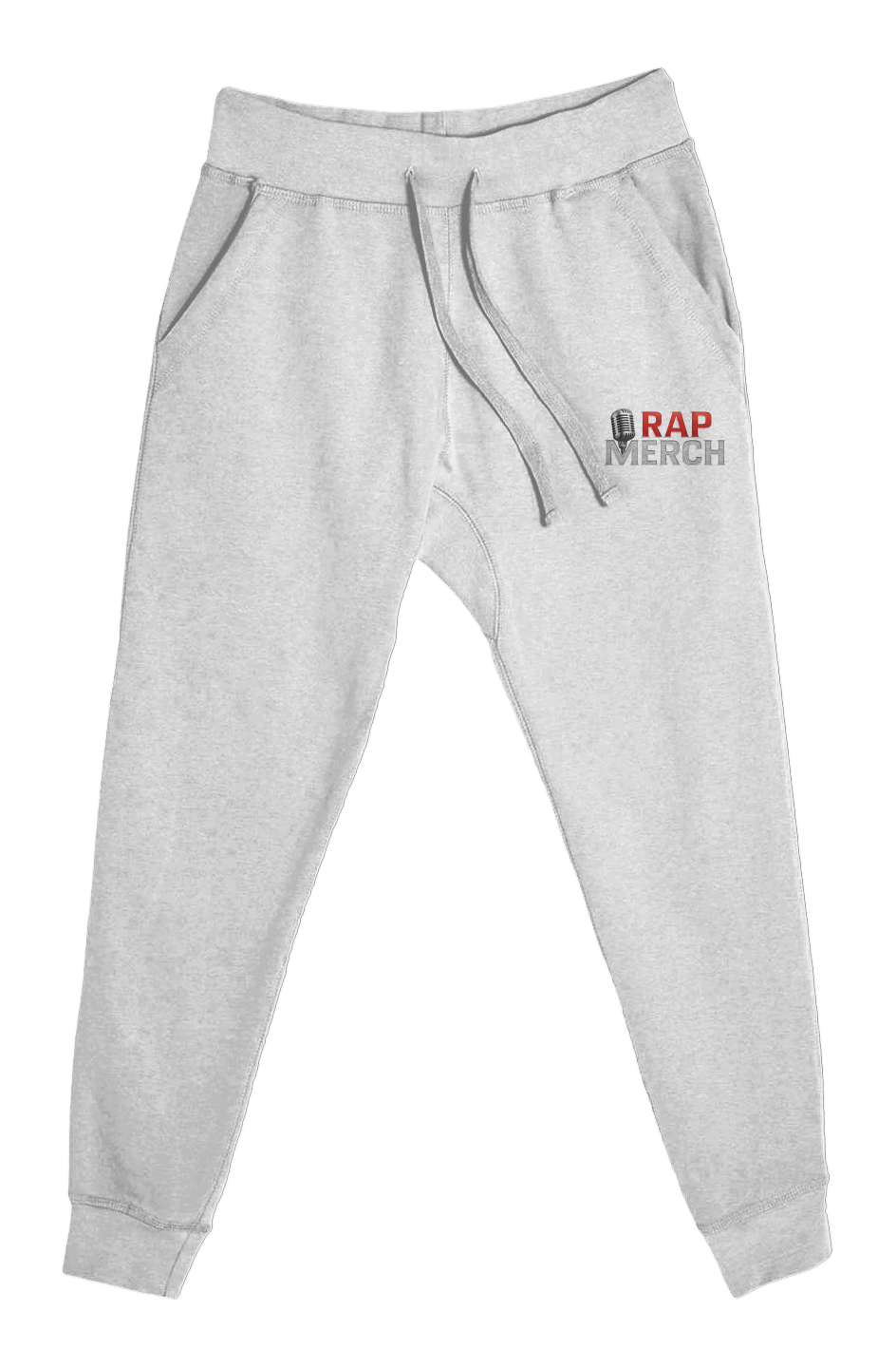 Embroidered Retro Flame Gold Trim Rap Merch Logo Joggers