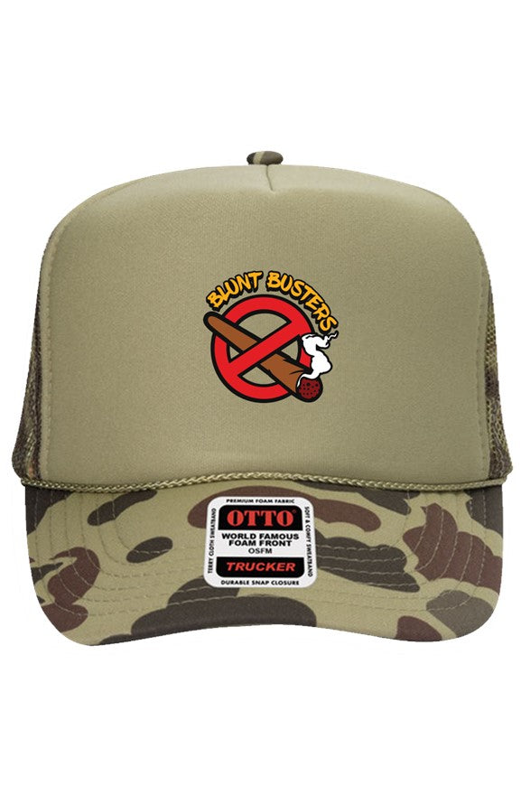 Bluntbusters 5 Panel High Crown Trucker Cap