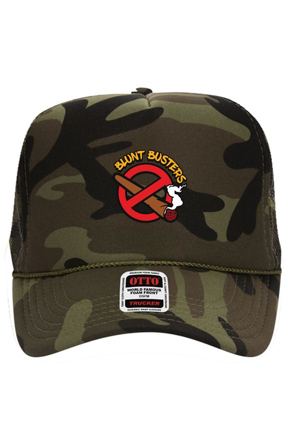 Bluntbusters 5 Panel High Crown Trucker Cap