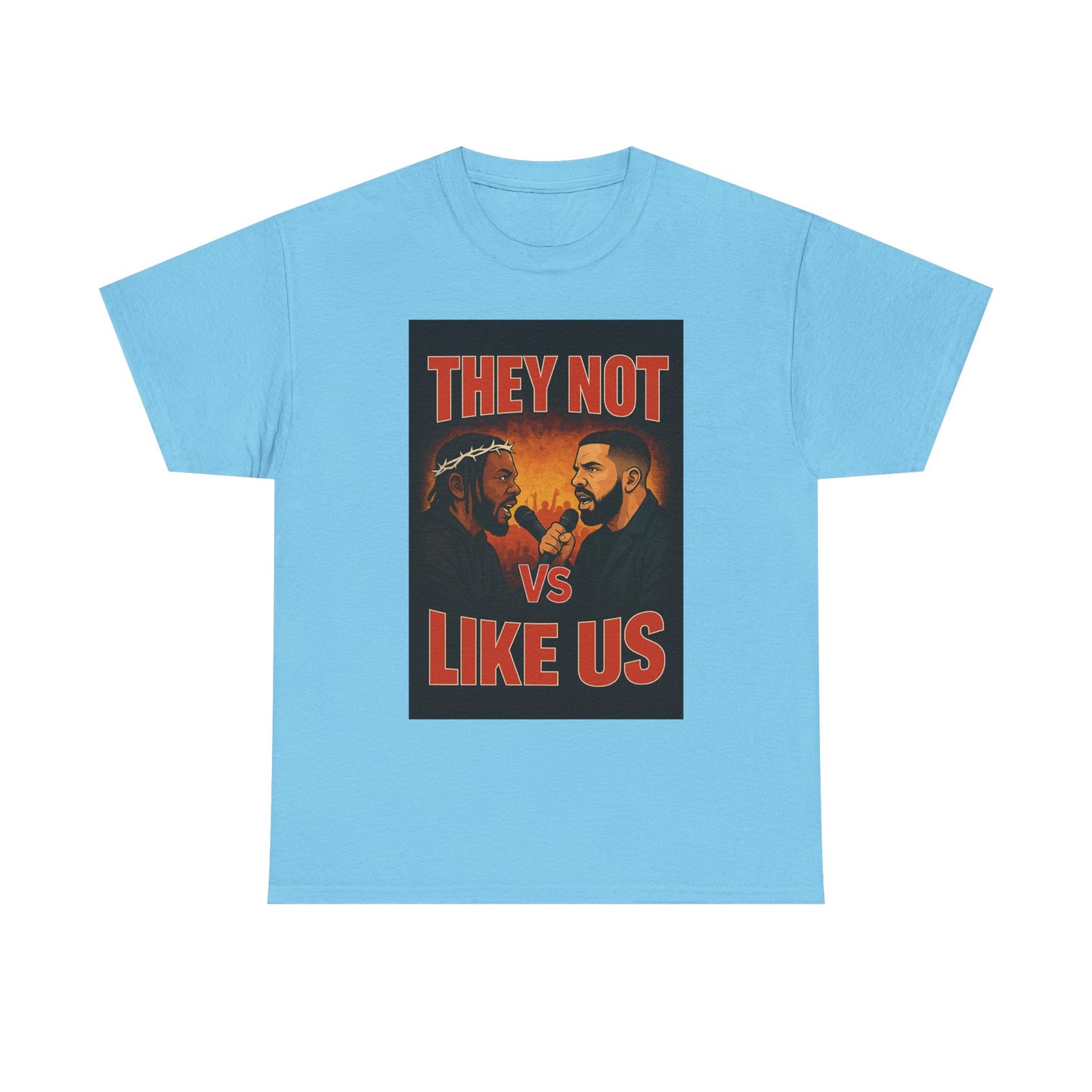 Unisex Graphic Tee - They Not Vs Like Us, Funny T-Shirt, Hip Hop Style, Gift for Music Lovers, Casual Wear, Streetwear