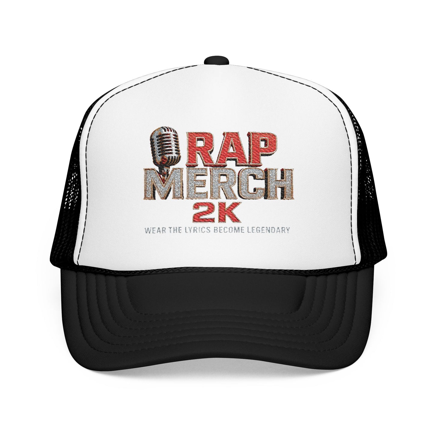 Rap Merch 2K Foam Trucker Hat | Embroidered Snapback Cap, Music Lover Gift, Hip-Hop Fashion, Street Style Accessory, Unique Headwear