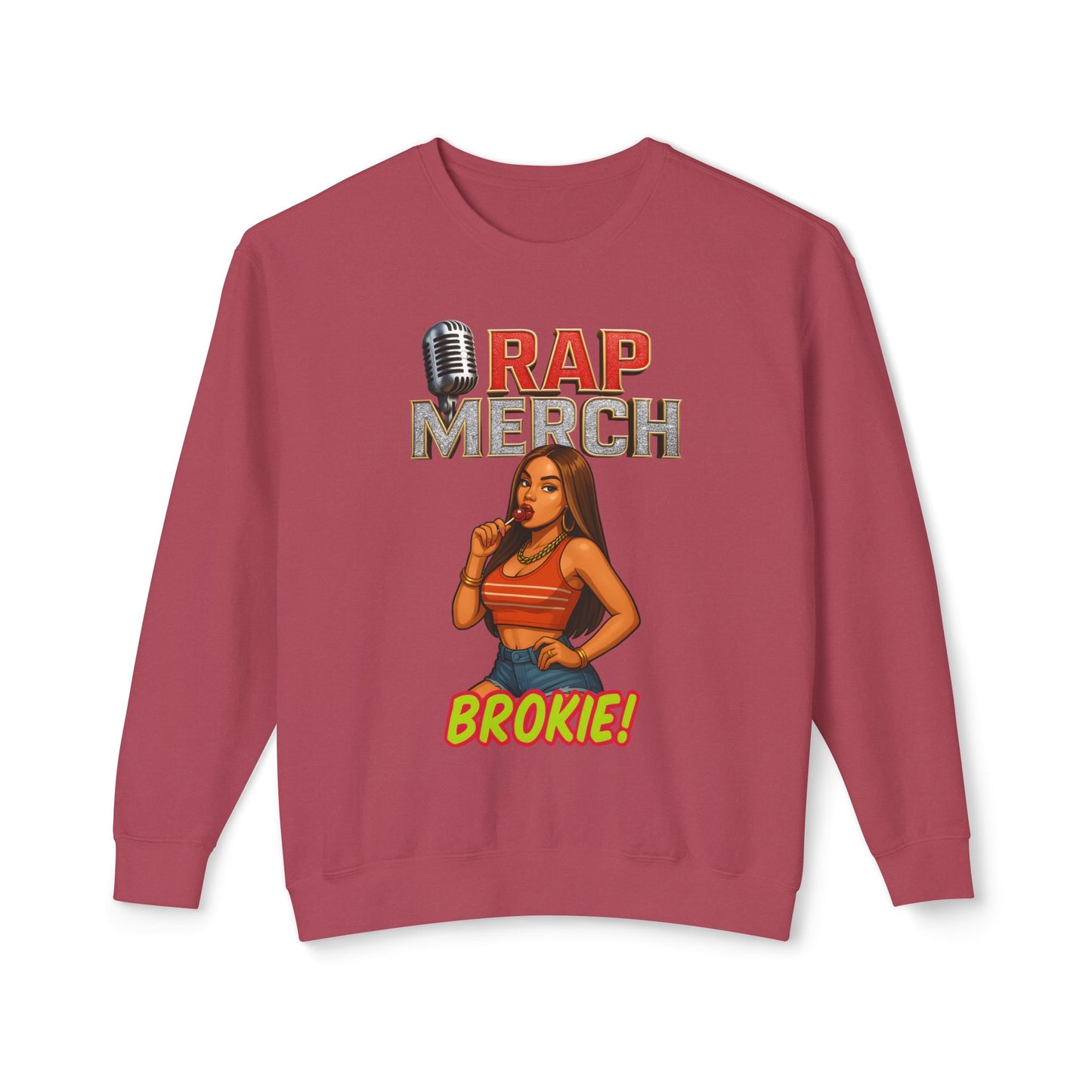 Rap Merch Unisex Crewneck Sweatshirt - Cool Hip-Hop Style, Perfect Gift for Music Lovers, Casual Streetwear, Birthday and Concert Attire