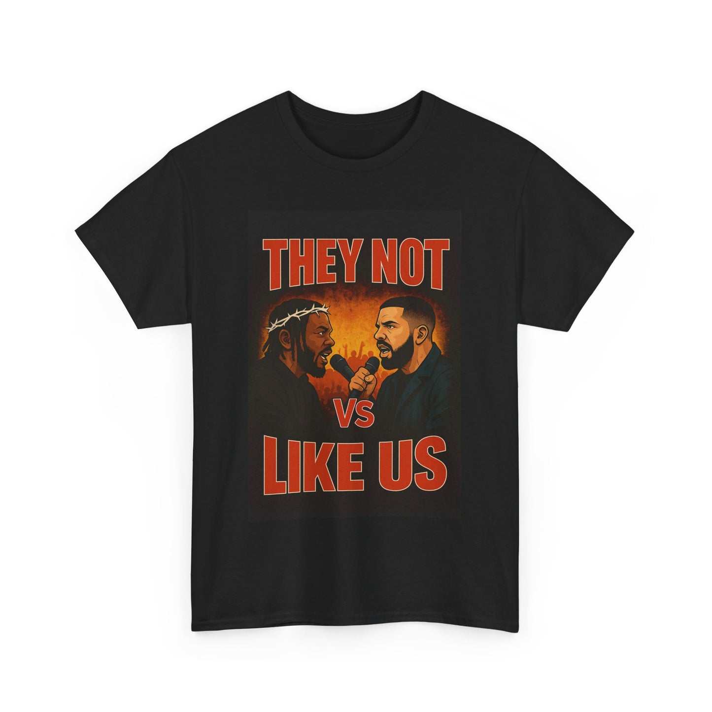 Unisex Graphic Tee - They Not Vs Like Us, Funny T-Shirt, Hip Hop Style, Gift for Music Lovers, Casual Wear, Streetwear