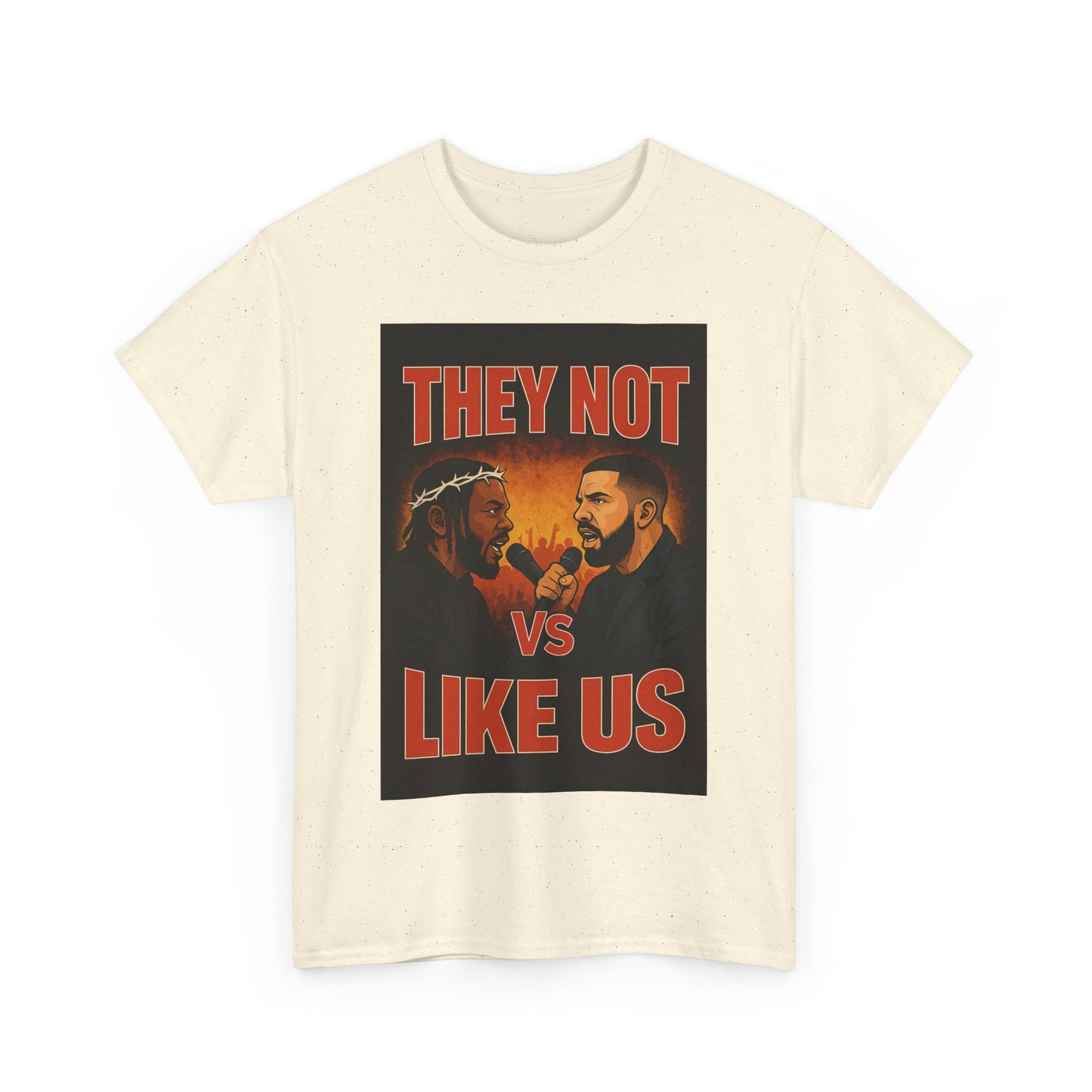 Unisex Graphic Tee - They Not Vs Like Us, Funny T-Shirt, Hip Hop Style, Gift for Music Lovers, Casual Wear, Streetwear