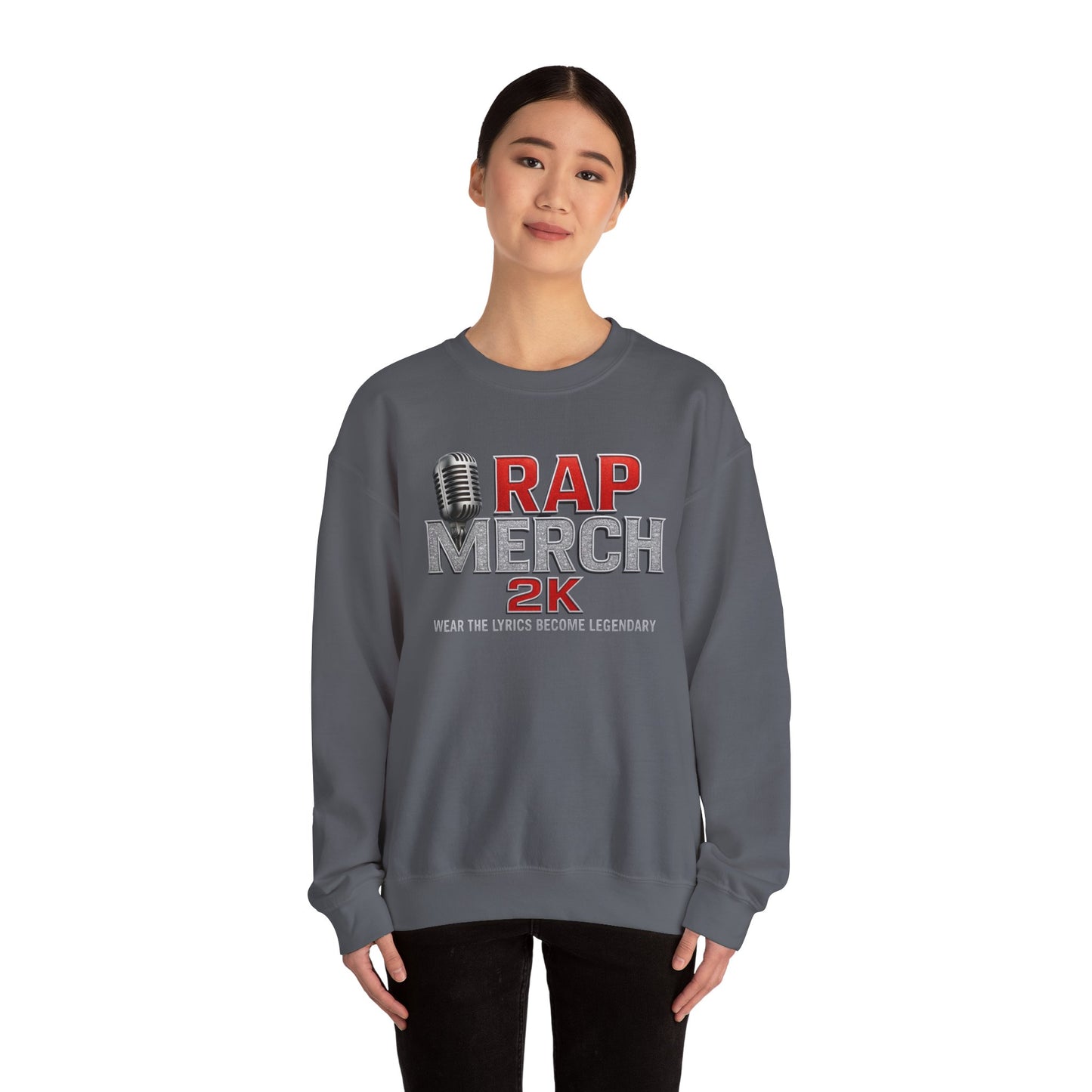 Rap Merchandise Crewneck Sweatshirt, Hip Hop Apparel, Streetwear Gift, Music Lover Sweater, Casual Unisex Sweatshirt