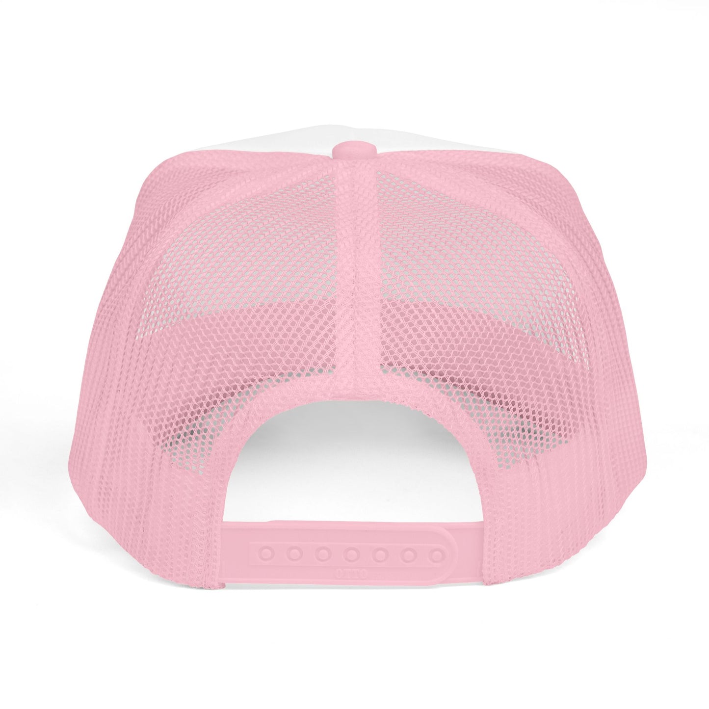 Foam trucker hat with 'THEY NOT LIKE US' embroidery, trendy casual cap for summer and outdoor events