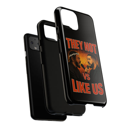 "Tough phone case, durable iPhone cover with funny design, perfect gift for Drake fans.
