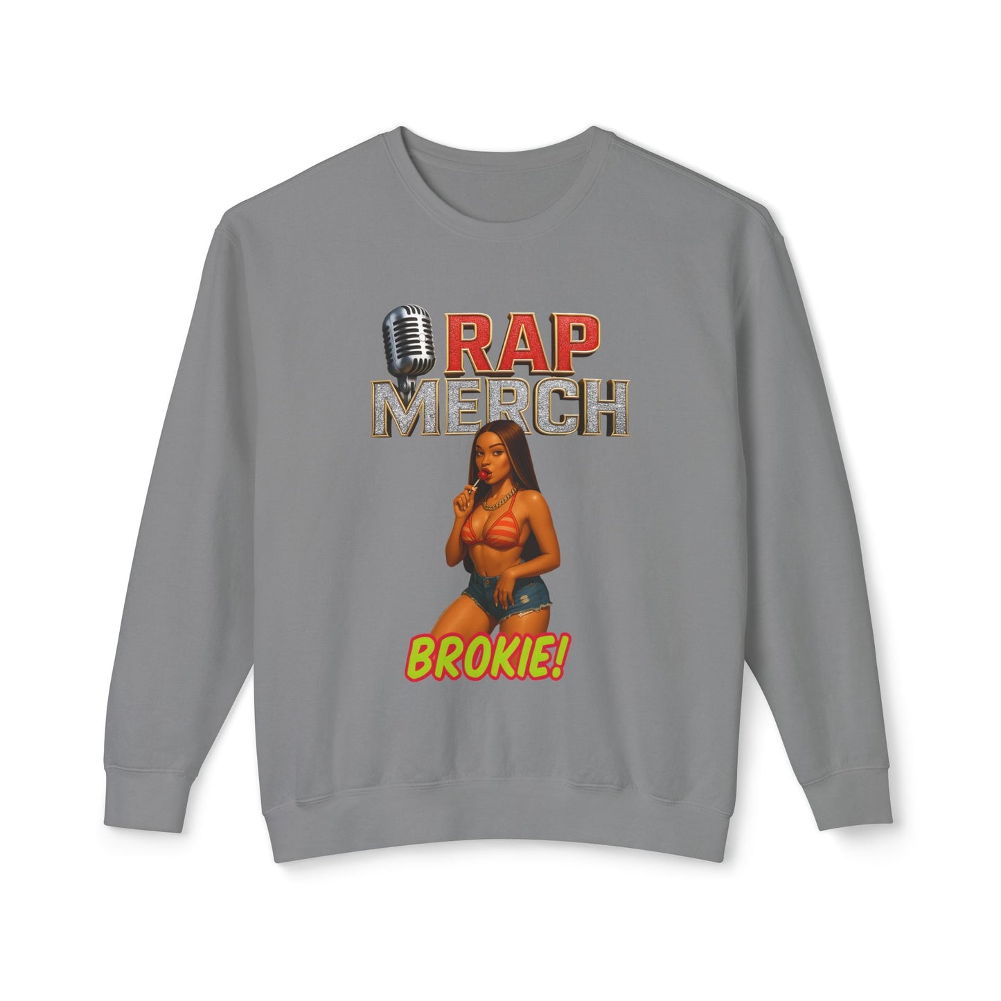Rap Merch Unisex Crewneck Sweatshirt, Hip-Hop Apparel, Music Merchandise, Trendy Gift, Casual Wear