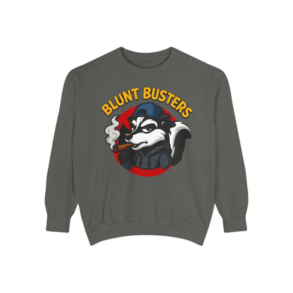 Blunt Busters Unisex Garment-Dyed Sweatshirt - Cozy, Unique Graphic Sweatshirt for Casual Style, Perfect for Gifts, Streetwear, Fall [...]