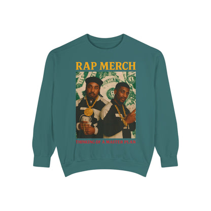 Rap Merch Unisex Garment-Dyed Sweatshirt, Cool Streetwear, Gift for Hip-Hop Fans, Casual Wear, Music Lover's Apparel