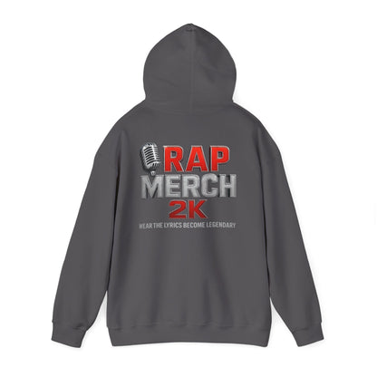 Rap Merch Hooded Sweatshirt, Unisex Rap Hoodie, Music Lover Gift, Cool Streetwear, Hip Hop Fashion, Celebrate Your Passion