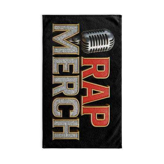 Mic Drop Rap Merch Hand Towel, Hip Hop Kitchen Towel, Music Lover Gift, Rapper Accessories, Unique Concert Memorabilia