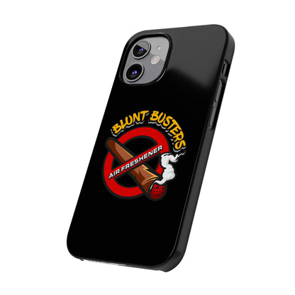 "Slim phone case with Blunt Busters design, trendy protective accessory and fun gift.