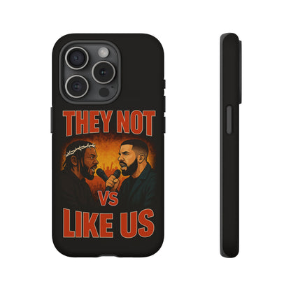 "Tough phone case, durable iPhone cover with funny design, perfect gift for Drake fans.