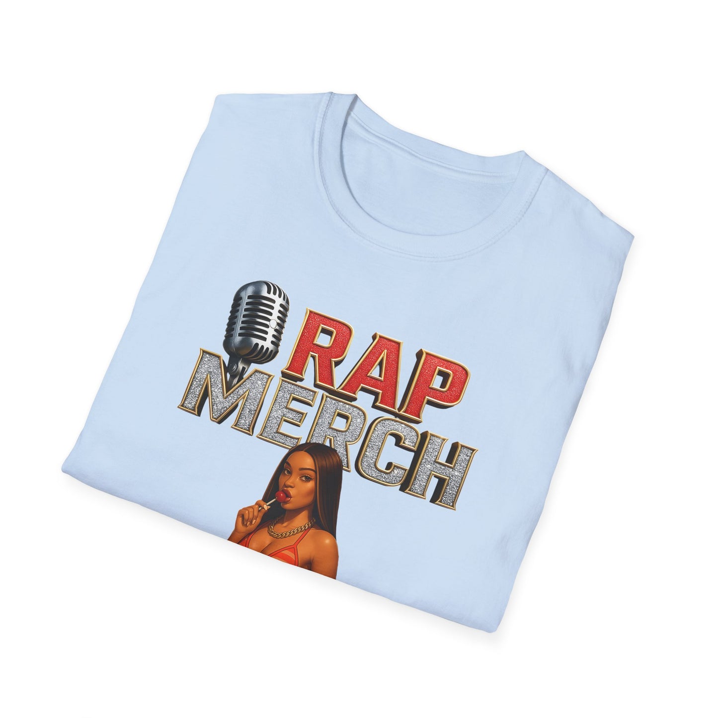 Rap Merch Unisex Softstyle T-Shirt - Fun Hip Hop Graphic Tee, Music Lover Gift, Concert Apparel, Casual Wear, Streetwear Fashion