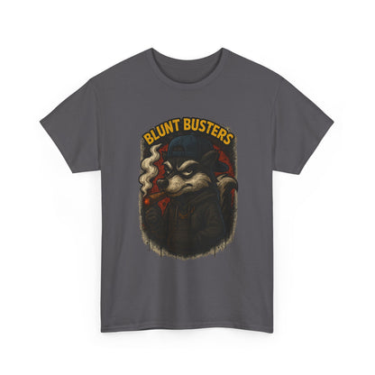 Blunt Busters Unisex Heavy Cotton Tee, Casual Wear, Graphic Tee, Gift for Smokers, Streetwear Style, Unique T-Shirt