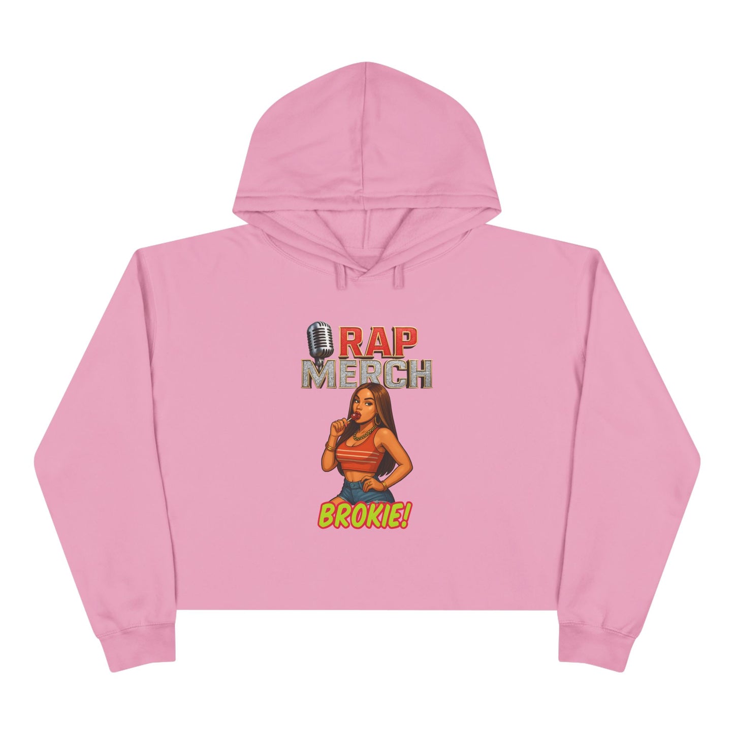 Rap-Themed Crop Hoodie, Cool Casual Hoodie, Music Lover Gift, Trendy Streetwear, Unique Graphic Sweatshirt, Everyday Comfort Wear