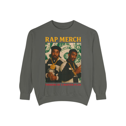 Rap Merch Unisex Garment-Dyed Sweatshirt, Cool Streetwear, Gift for Hip-Hop Fans, Casual Wear, Music Lover's Apparel