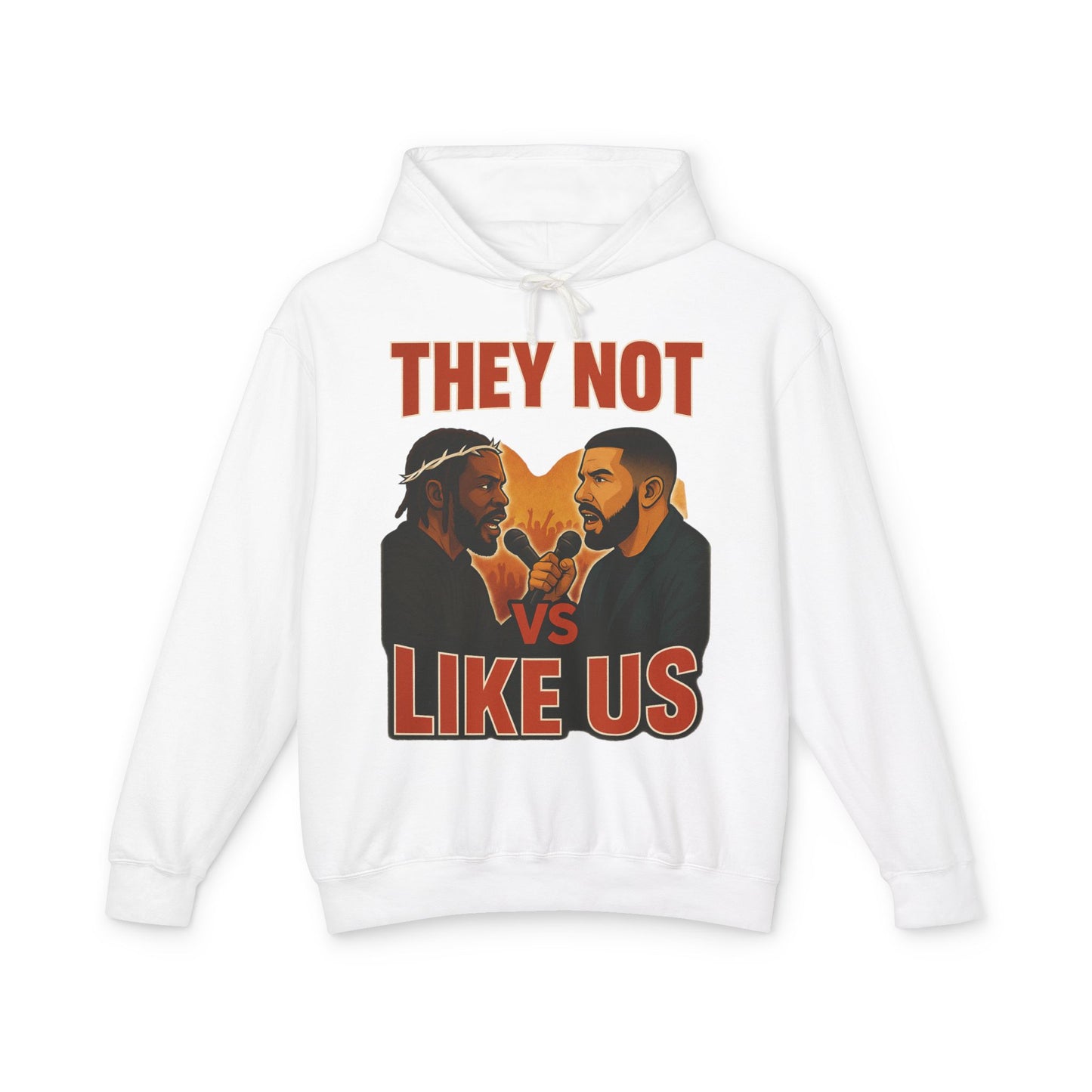 They Not Vs Like Us, Hoodie: Hip-Hop Vibes, Perfect Gift for Music Lovers, Casual Wear, Concerts, Festivals