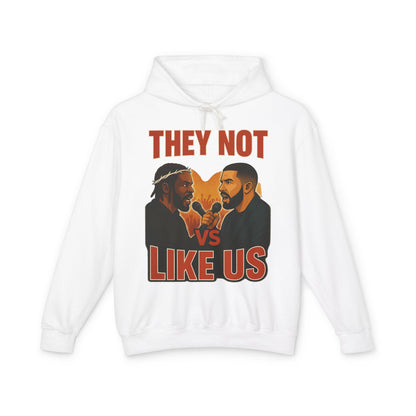 They Not Vs Like Us, Hoodie: Hip-Hop Vibes, Perfect Gift for Music Lovers, Casual Wear, Concerts, Festivals