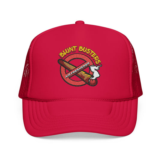 Embroidered Foam Trucker Hat | Retro Rap Merch Cap, Gift for Music Lovers, Festival Accessory