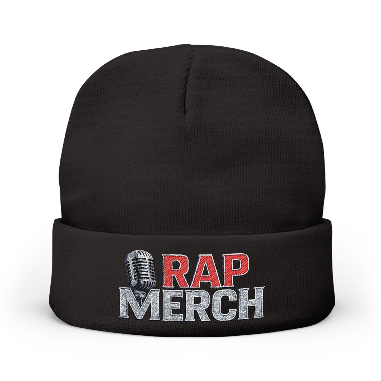 Embroidered Rap Merch Beanie | Hip Hop Knit Cap | Warm Winter Accessory | Music Lover Gift | Trendy Streetwear Hat, Cool Gift Idea
