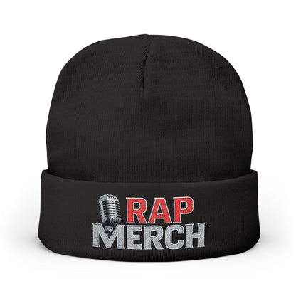 Embroidered Rap Merch Beanie | Hip Hop Knit Cap | Warm Winter Accessory | Music Lover Gift | Trendy Streetwear Hat, Cool Gift Idea