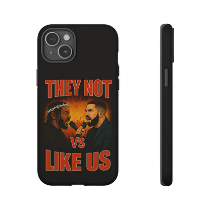"Tough phone case, durable iPhone cover with funny design, perfect gift for Drake fans.