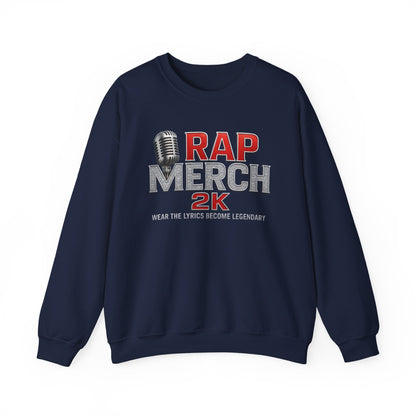 Rap Merchandise Crewneck Sweatshirt, Hip Hop Apparel, Streetwear Gift, Music Lover Sweater, Casual Unisex Sweatshirt