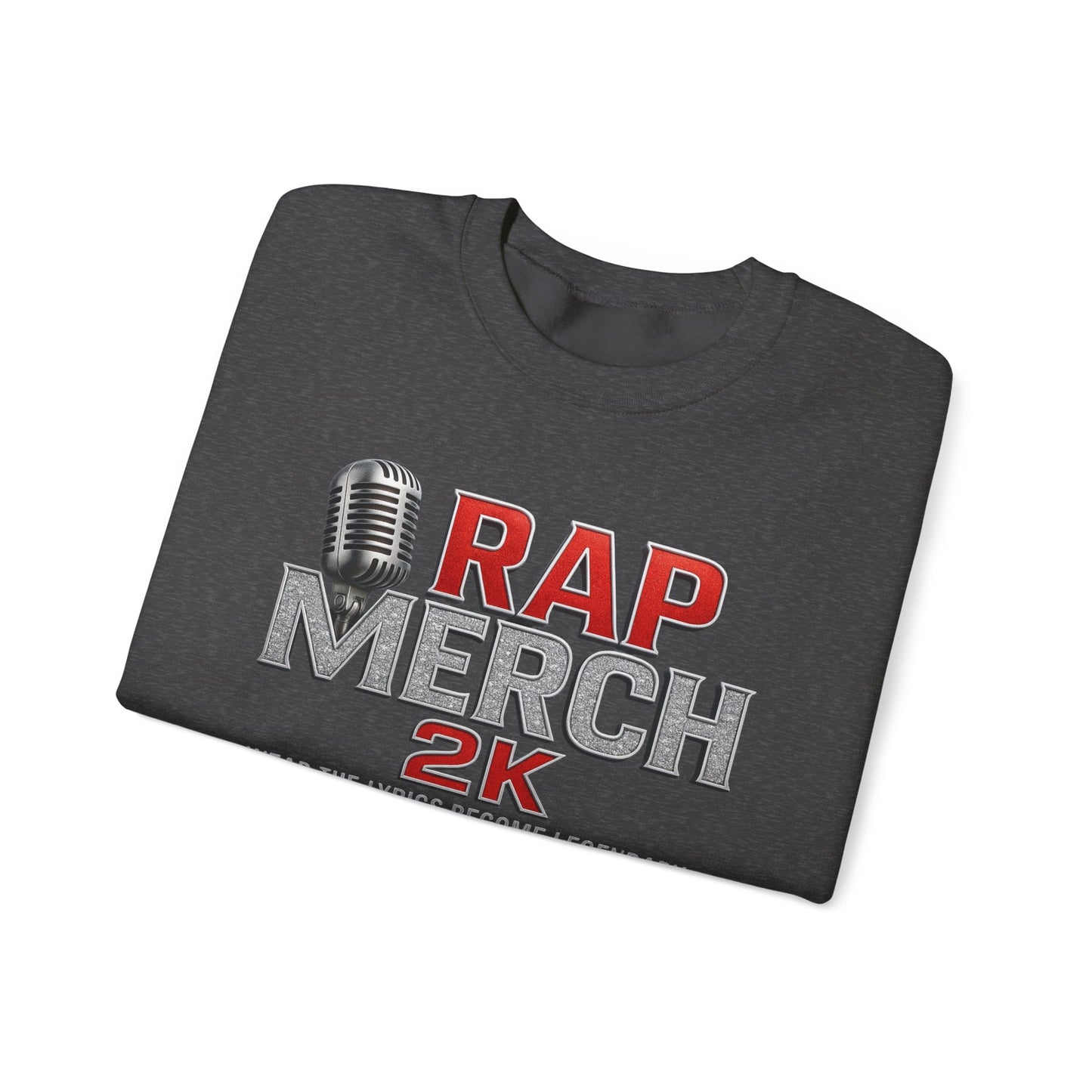 Rap Merchandise Crewneck Sweatshirt, Hip Hop Apparel, Streetwear Gift, Music Lover Sweater, Casual Unisex Sweatshirt