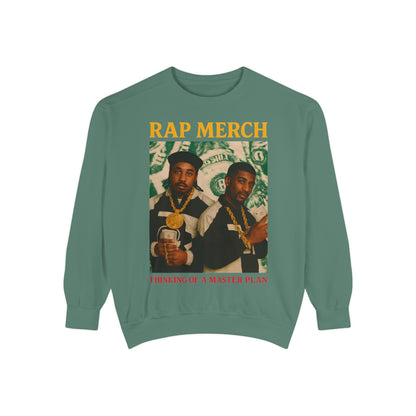 Rap Merch Unisex Garment-Dyed Sweatshirt, Cool Streetwear, Gift for Hip-Hop Fans, Casual Wear, Music Lover's Apparel