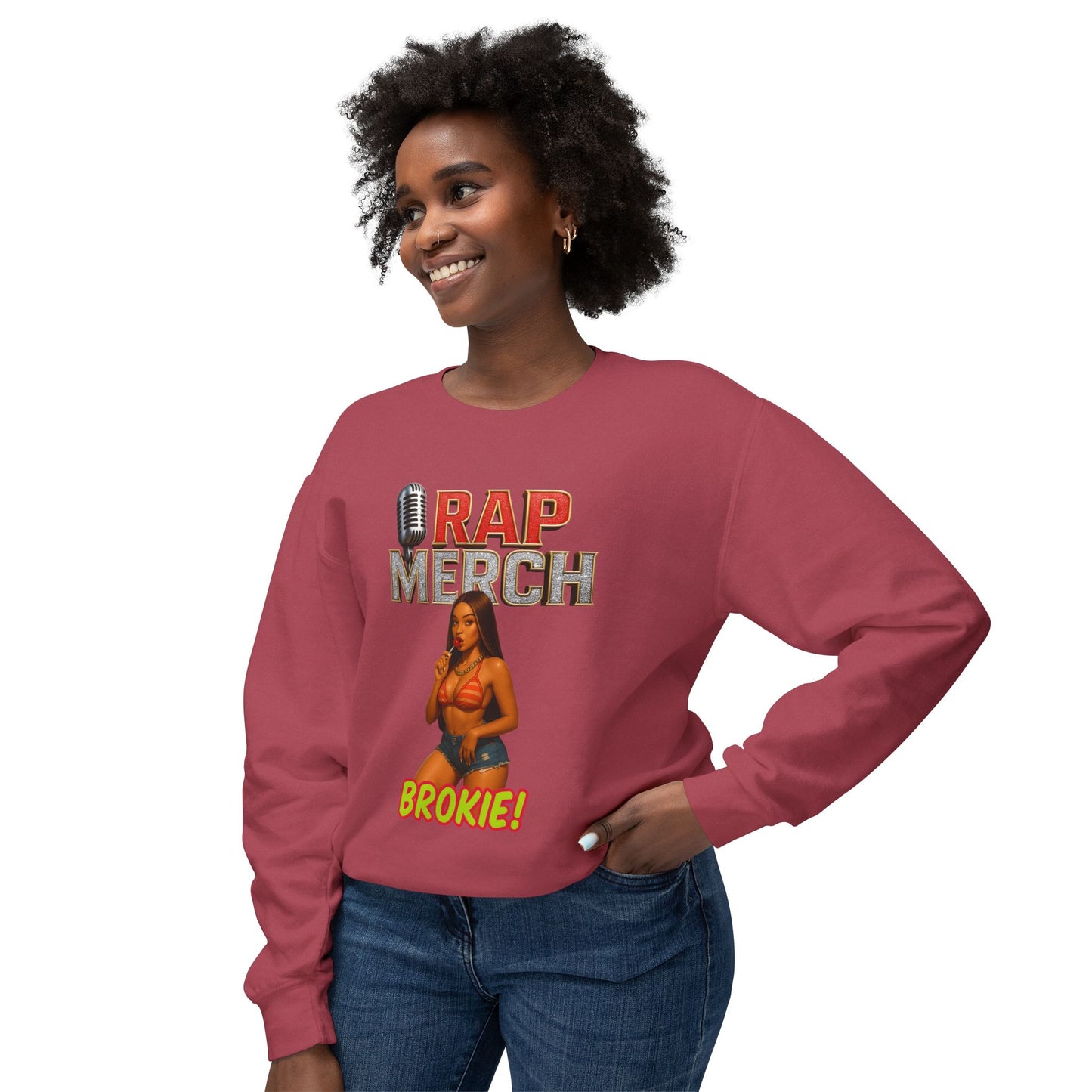 Rap Merch Unisex Crewneck Sweatshirt, Hip-Hop Apparel, Music Merchandise, Trendy Gift, Casual Wear