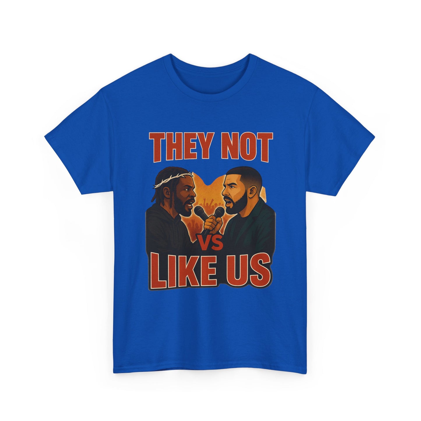 Unisex Graphic Tee - They Not Vs Like Us, Funny T-Shirt, Hip Hop Style, Gift for Music Lovers, Casual Wear, Streetwear