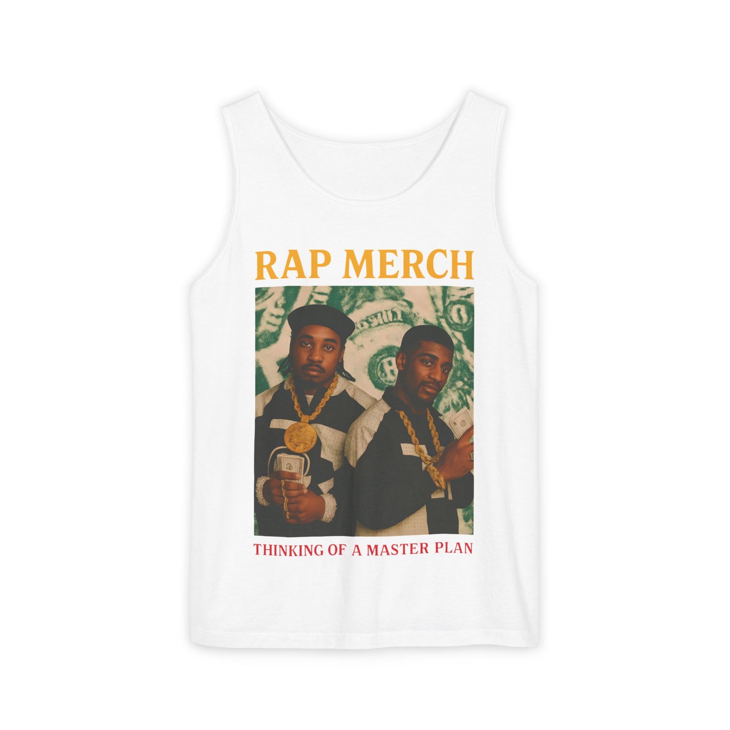 Rap Merch Garment-Dyed Tank Top - Unisex Music Apparel, Hip-Hop Fashion, Casual Summer Wear, Gift for Music Lovers, Festival Clothing